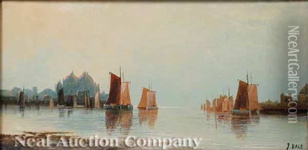 Venetian Scene Oil Painting - Edwin Bale