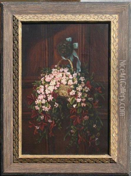 Flowers Hanging On Adoor Knob Oil Painting - George Henry Hall