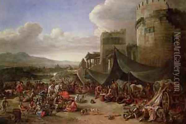 The Sack of Rome in 1527 Oil Painting - Johannes Lingelbach
