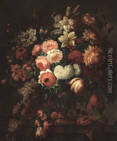 Blumenstilleben Oil Painting - Pieter van Loo