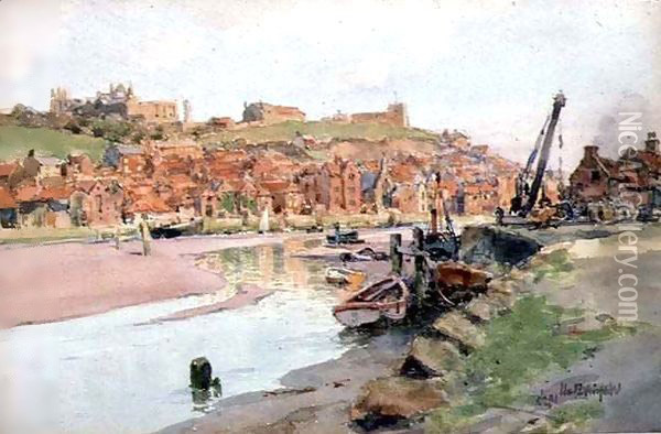 Rosy Evening, Whitby Oil Painting - Wilfred Williams Ball