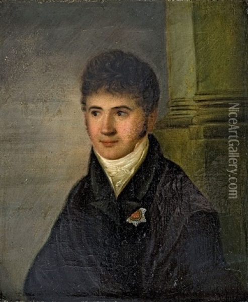 Bildnis Eines Jungen Mannes Oil Painting - Franz Gerhard von Kuegelgen
