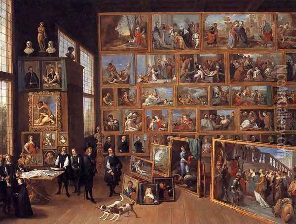 The Art Collection of Archduke Leopold Wilhelm in Brussels 1651 Oil Painting - David The Younger Teniers