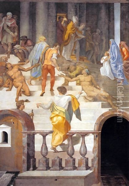 The Presentation of the Virgin Oil Painting - Daniele da Volterra