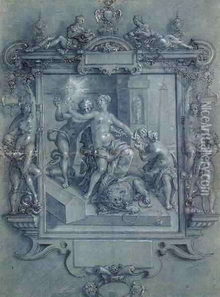 The Mirror of Virtue Oil Painting - Cornelis Ketel