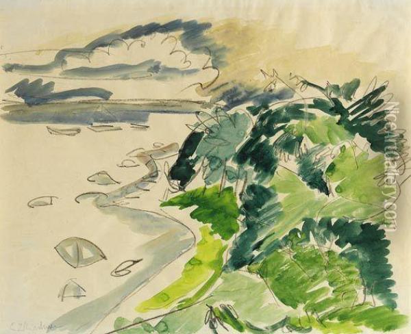 Fehmarnkuste Oil Painting - Ernst Ludwig Kirchner