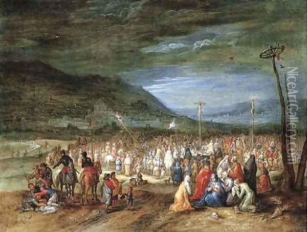 The Crucifixion Oil Painting - Jan The Elder Brueghel