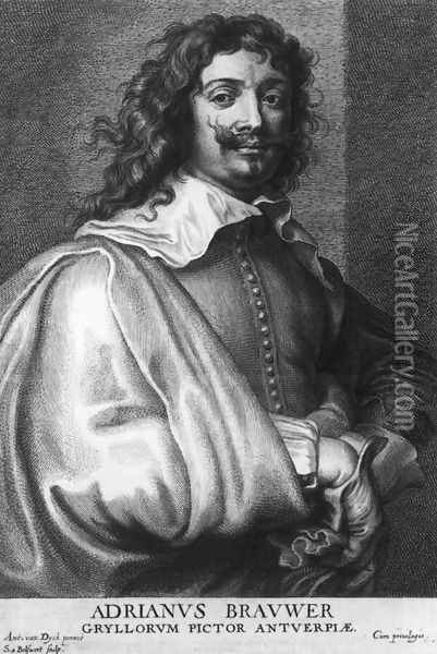 Adriaen Brouwer 1644 Oil Painting - Schelte Adamsz. Bolswert