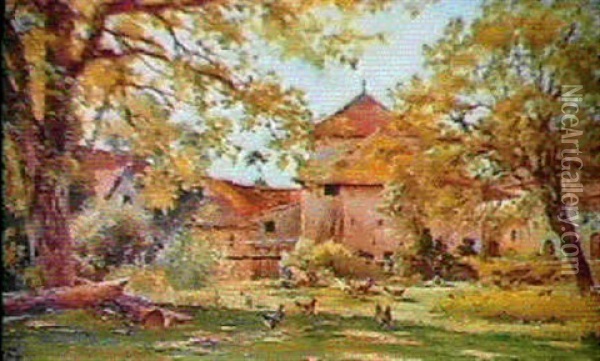 La Ferme Fortifiee Oil Painting - Armand Guery