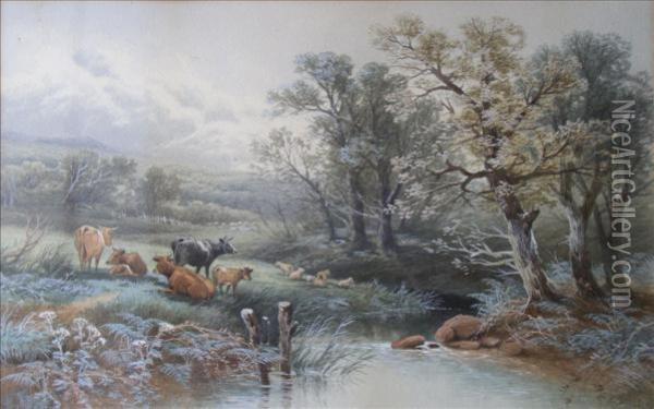 A Stream Atwoodbury, Devon Oil Painting - Thomas, Tom Rowden