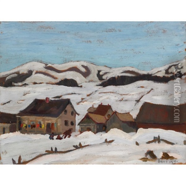 St. Fidele, Quebec Oil Painting - Sir Frederick Grant Banting