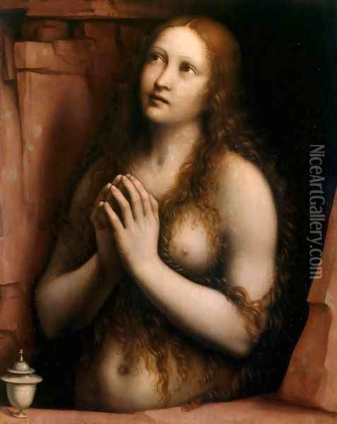 Repentant Mary Magdalene Oil Painting - Giampietrino