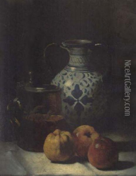 Still Life Oil Painting - Germain Theodure Clement Ribot
