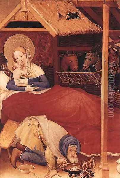 Nativity 1403 Oil Painting - Konrad von Soest