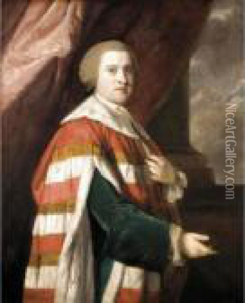 Portrait Of John 3rd Earl Of Darnley Oil Painting - Sir Joshua Reynolds