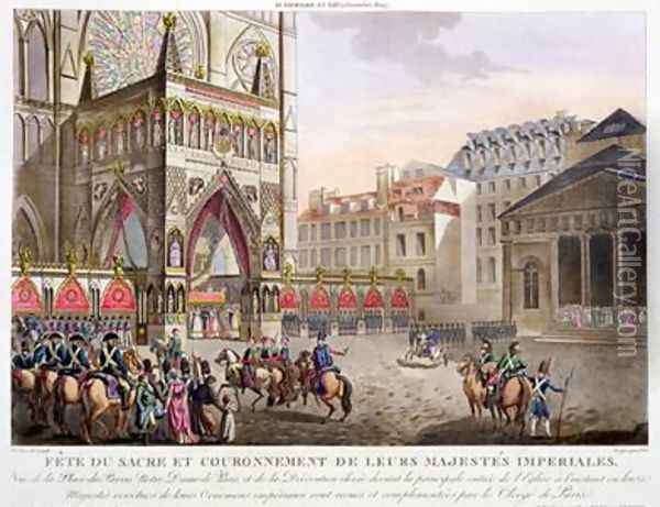 Sacred Festival and Coronation of their Imperial Majesties Oil Painting - Le Coeur, Louis
