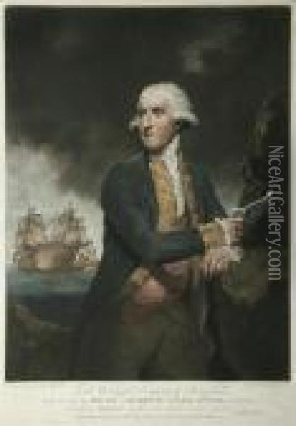 Rear Admiral Lord Hood Oil Painting - Sir Joshua Reynolds