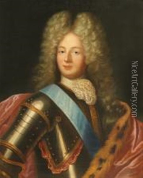 Portrait Louis Auguste De Bourbon, Duc Du Maine Oil Painting - Pierre Mignard the Elder