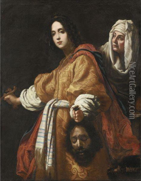 Judith And Holofernes Oil Painting - Cesare Dandini