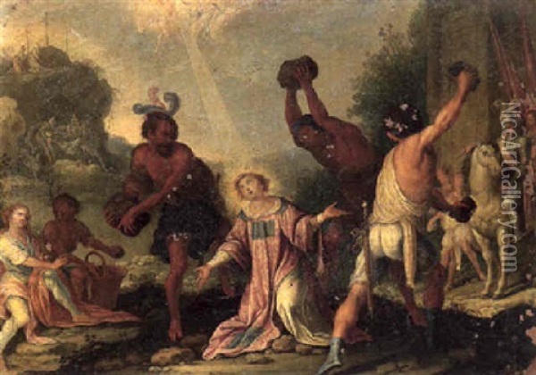 The Stoning Of Saint Stephen Oil Painting - Hans Rottenhammer the Elder