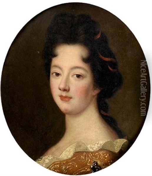 Portrait Of A Lady Oil Painting - Pierre Mignard the Elder