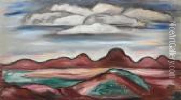 New Mexico Landscape Oil Painting - Marsden Hartley