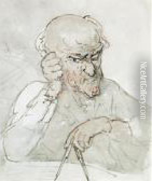 Archimedes Oil Painting - Thomas Rowlandson