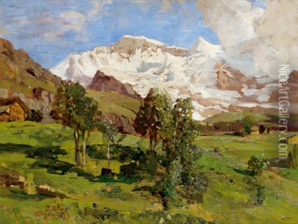 Die Jungfrau Oil Painting - Tina Blau-Lang