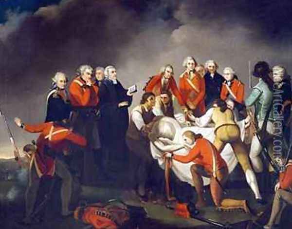 The Burial of General Simon Fraser 1729-77 after the Battle of Saratoga in 1777 Oil Painting - Graham, John