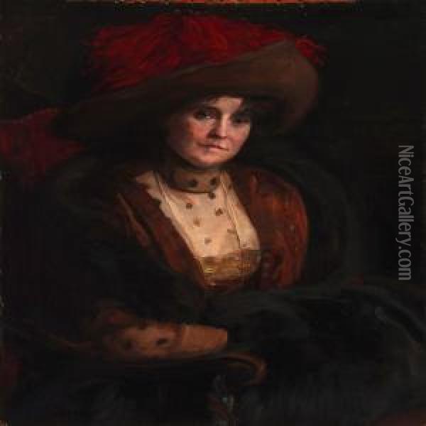 Portrait Of A Lady Oil Painting - Sally Philipsen