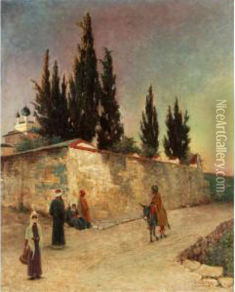 Jerusalem Oil Painting - Emilie Wenz Eyth