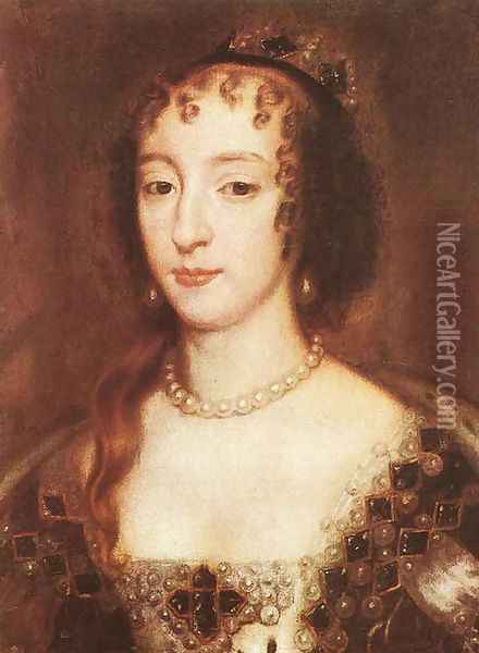 Henrietta Maria of France, Queen of England 1660 Oil Painting - Sir Peter Lely