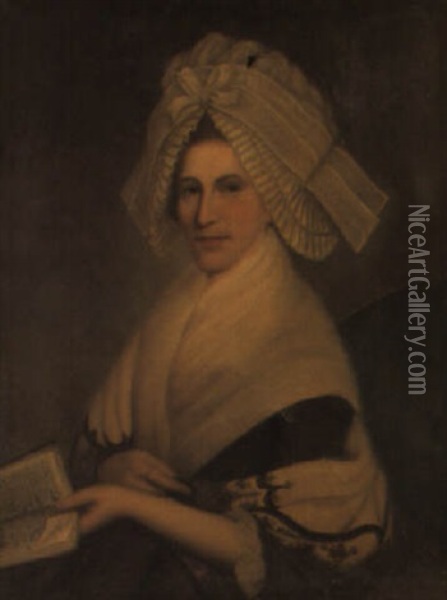 Portrait Of A Woman (elizabeth Hamilton?) Oil Painting - Charles Willson Peale