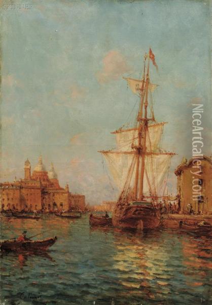 Venetian View Oil Painting - Sefredo Caldini