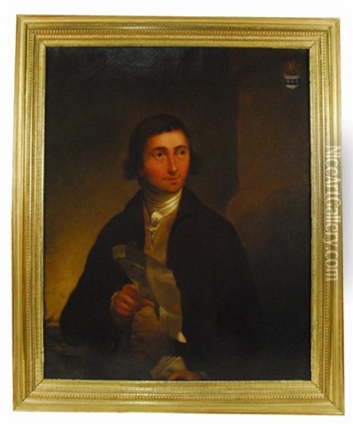 Portrait Of William Patterson (after Robert Pine) Oil Painting - Louis P. Dieterich