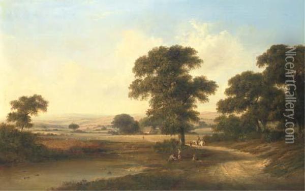 A Lowland Landscape Oil Painting - Walter Williams