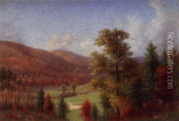 Autumn Landscape Oil Painting - Walter Field