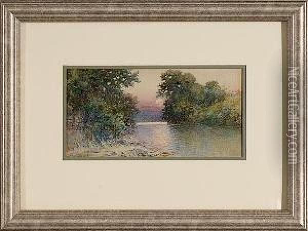 River Scene Oil Painting - Paul Sawyier