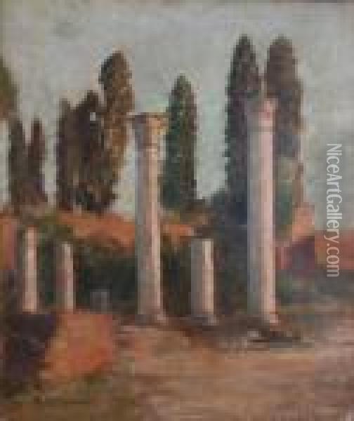 Rovine Romane Oil Painting - Michele Cammarano