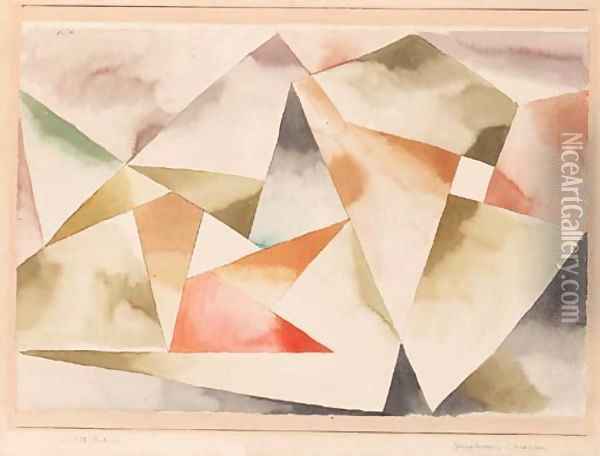 Gebirgsbewegung Oil Painting - Paul Klee