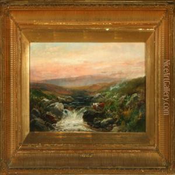 On The Walnham Dartmoor Oil Painting - George Henry Jenkins