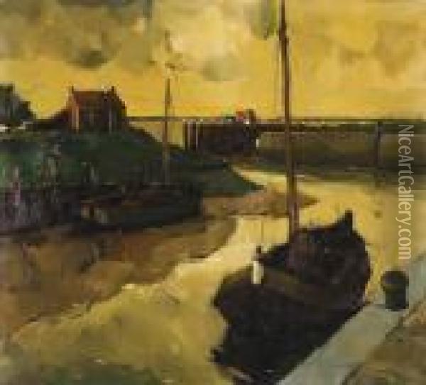 Haven Van Lillo Oil Painting - Oscar Verpoorten