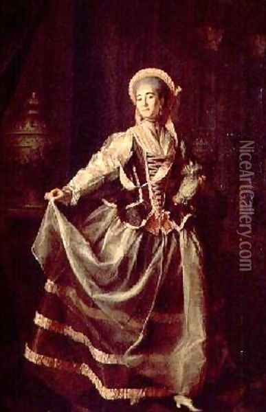 Portrait of Alexandra Petrovna Liovshina 1757-82 Oil Painting - Dmitry Levitsky