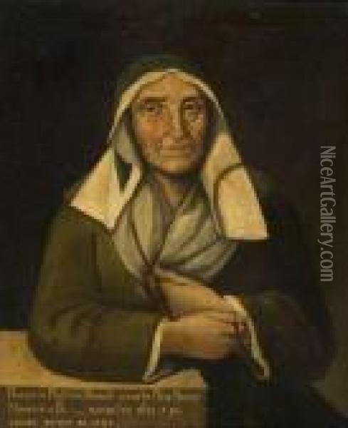 Portrait De Vieille Femme Oil Painting - Giacomo Francesco Cipper