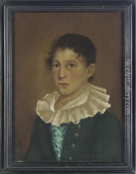 Portrait Of A Young Boy Oil Painting - William Matthew Prior