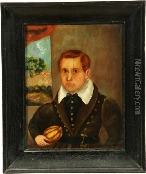 Portrait Of A Boy Oil Painting - Noah North