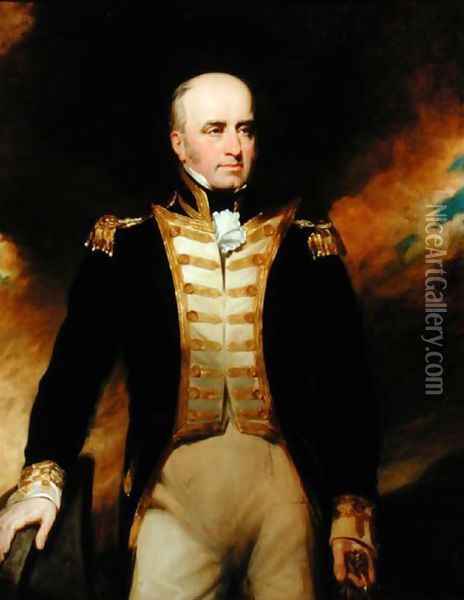 Vice-Admiral William Lukin (1768-1833) Oil Painting - George Clint