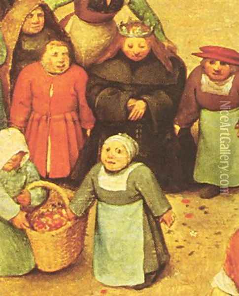 Children's Games (detail 7) 1559-60 Oil Painting - Pieter the Elder Bruegel