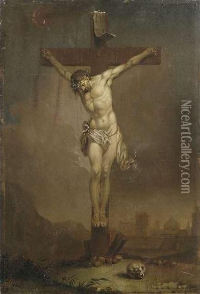 Christus Am Kreuz Oil Painting - Januarius Zick