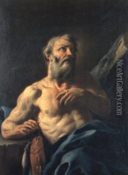 Santo In Estasi Oil Painting - Francesco de Mura
